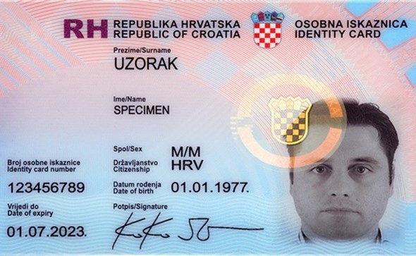Od ponedjeljka svi hrvatski državljani mogu posjedovati novu osobnu iskaznicu RH