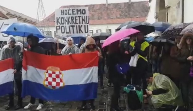 Održan prosvjed hrvatskih studenata u Zagrebu