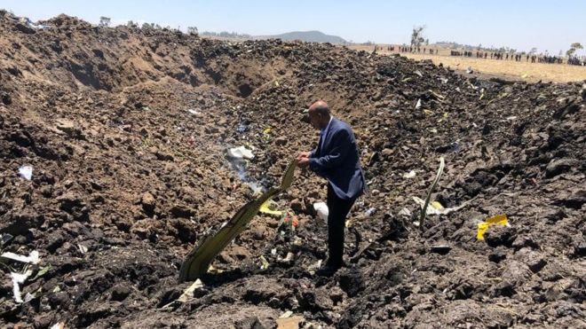 Objavljena prva slika s mjesta nesreće etiopskog aviona. Poginulo je 157 ljudi