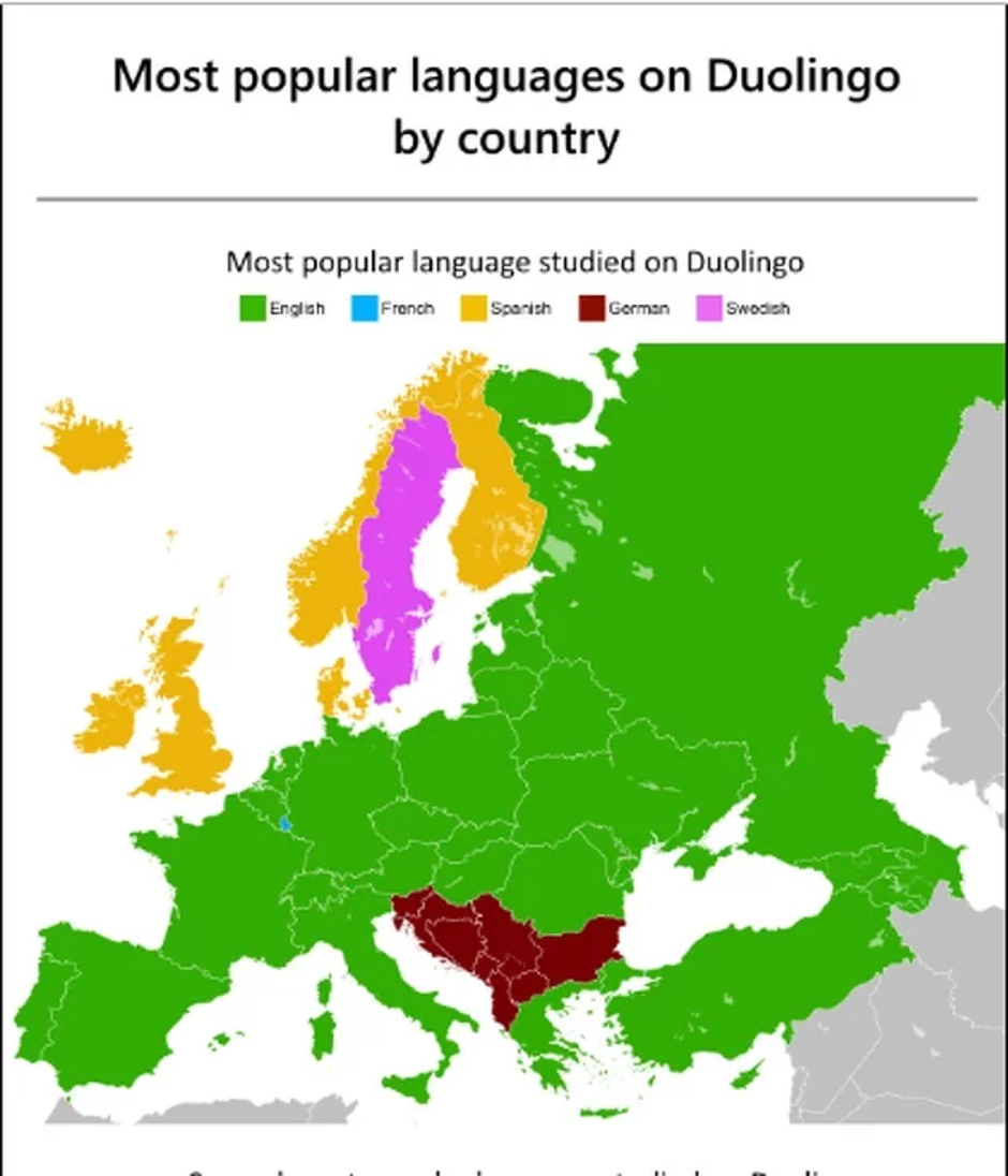 APLIKACIJA “DUOLINGO”: Njemački jezik se najviše uči na Balkanu, u svijetu dominira engleski