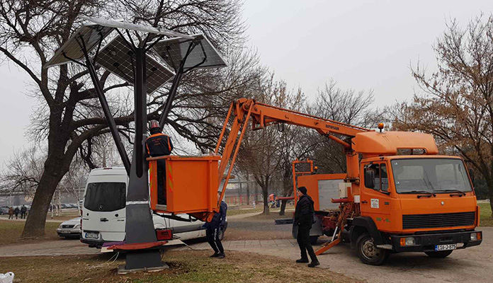 Tvrtka iz Posušja izradila i postavila prva solarna stabla u Zenici