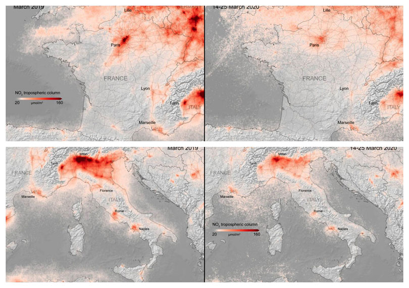Blokada zbog koronavirusa očistila zrak nad Europom