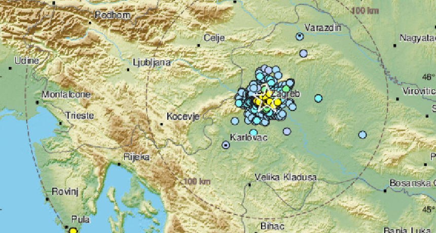 Novi potresi Zagrebu, jači je bio magnitude 3,2