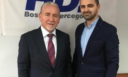 Sastanak kandidata za načelnika općine Posušje Ante Begića s Federalnim ministrom Josipom Martićem