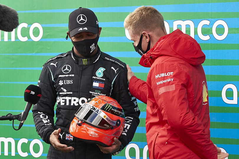 Hamilton srušio Schumachera pa ga iznenadio njegov sin