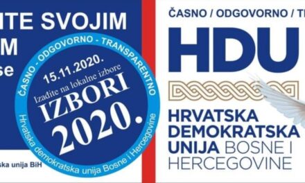 HDU BiH poziva žitelje Posušja da izađu na izbore i daju podršku Anti Begiću