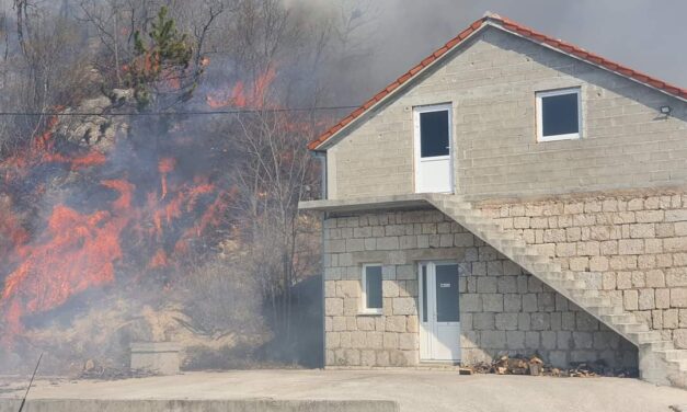 Akitvna požarišta na pograničnom djelu sa RH u MZ Podbila