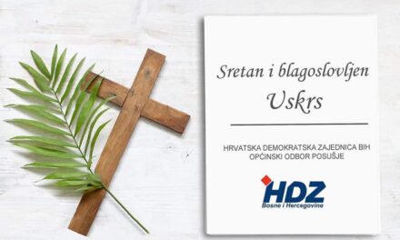 Uskrsna čestitka OO HDZ BiH Posušje