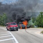 Zapalio se automobil na lokalitetu Gradac – Donji Begići
