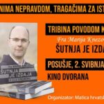 Posušje: Fra Mario Knezović predstavlja novu knjigu „Šutnja je izdaja u zlu vremenu“