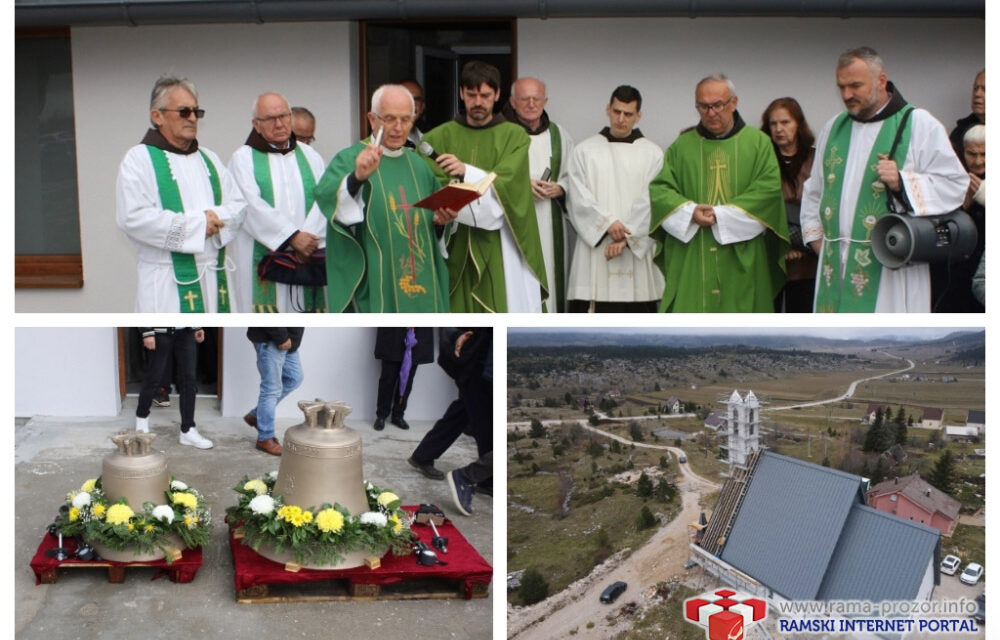 Blagoslovljena zvona nove crkve na Risovcu