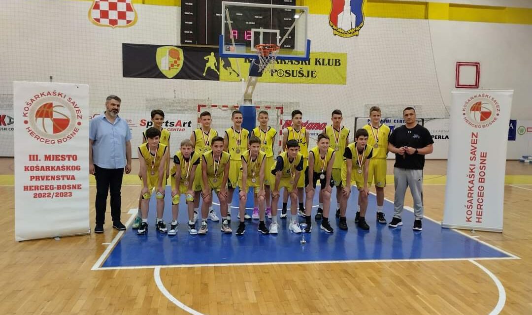 Mlađi kadeti KK Posušje osvojili treće mjesto Lige mladih KS Herceg Bosne