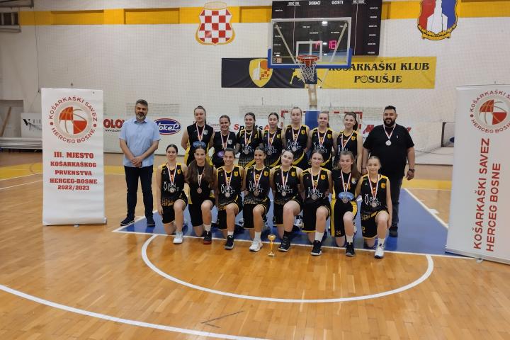 Kadetkinje ŽKK Posušje osvojile treće mjesto Lige mladih KS Herceg Bosne