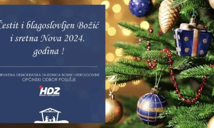 Božićna čestitka HDZ BiH Posušje