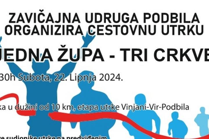 Podbila Posušje: Veliki nagradni fond treće cestovne utrke „Jedna župa – tri crkve“