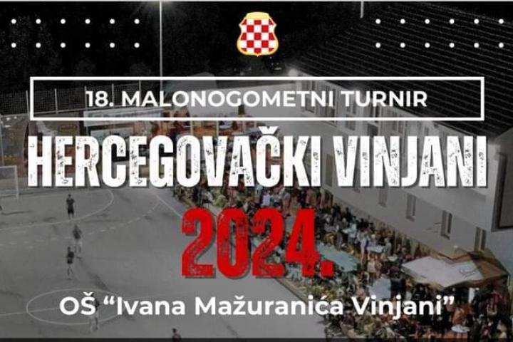 Prijave na malonogometni turnir „Hercegovački Vinjani 2024.“: 7000 KM nagrada najboljoj ekipi