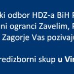 Poziv na predizborni skup HDZ-a BiH u Viru