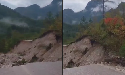 Nestao i dio ceste od Jablanice prema Blidinju