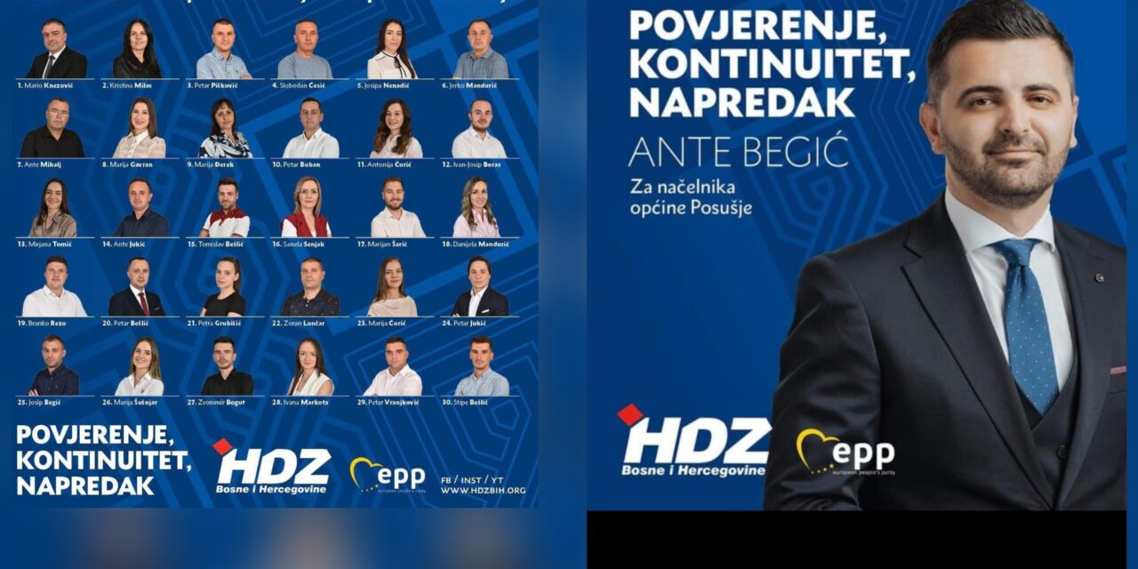 POSUŠJE: HDZ-u BiH načelnik i uvjerljiva većina u Vijeću