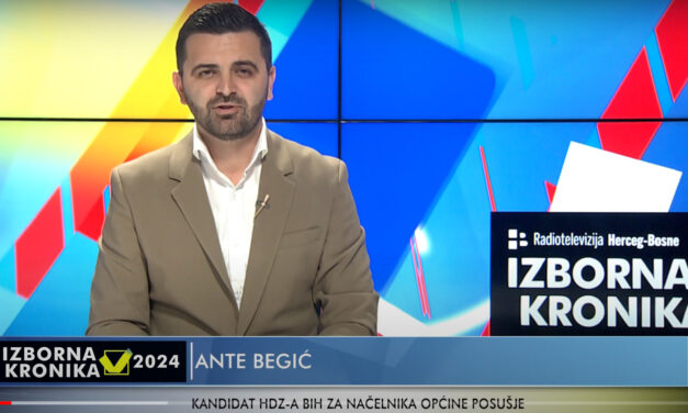 Video: obraćanje Ante Begića, kandidata HDZ-a BiH za načelnika općine Posušje