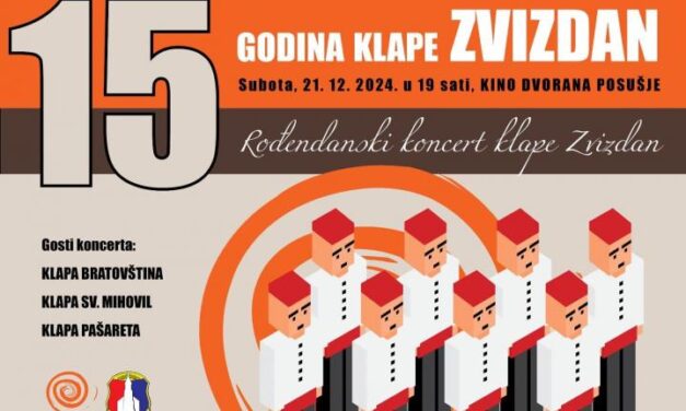 Klapa Zvizdan slavi 15 godina postojanja, povodom jubileja pripremaju svečani rođendanski koncert!