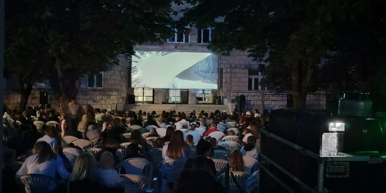POSUŠJE: Stotine mališana uživalo u kinu na otvorenom!