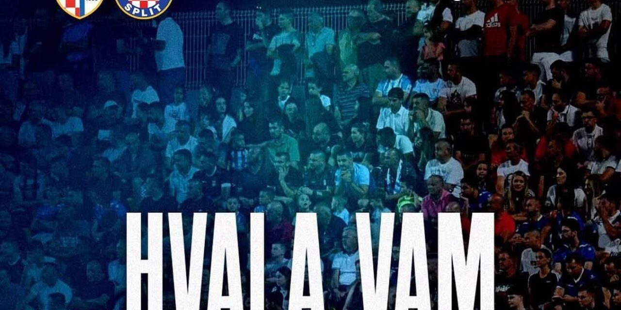 RASPRODAN MOKRI DOLAC: Spektakl s Hajdukom pred punim tribinama!