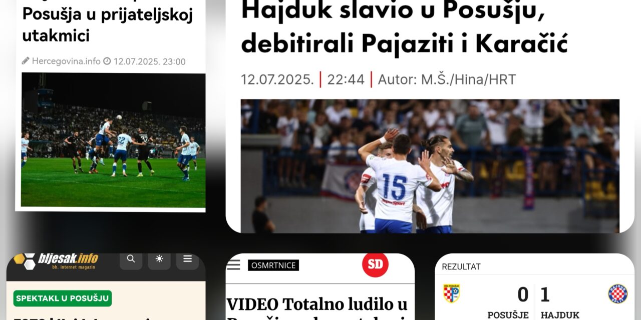 Pročitajte što mediji pišu o spektaklu na Mokrom Docu s Hajdukom!