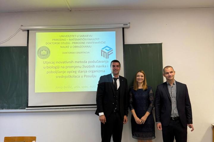 Prof.Josip Bešlić iz Posušja stekao titulu doktora znanosti: Istraživanje u doktorskoj disertaciji proveo s učenicima posuške Gimnazije