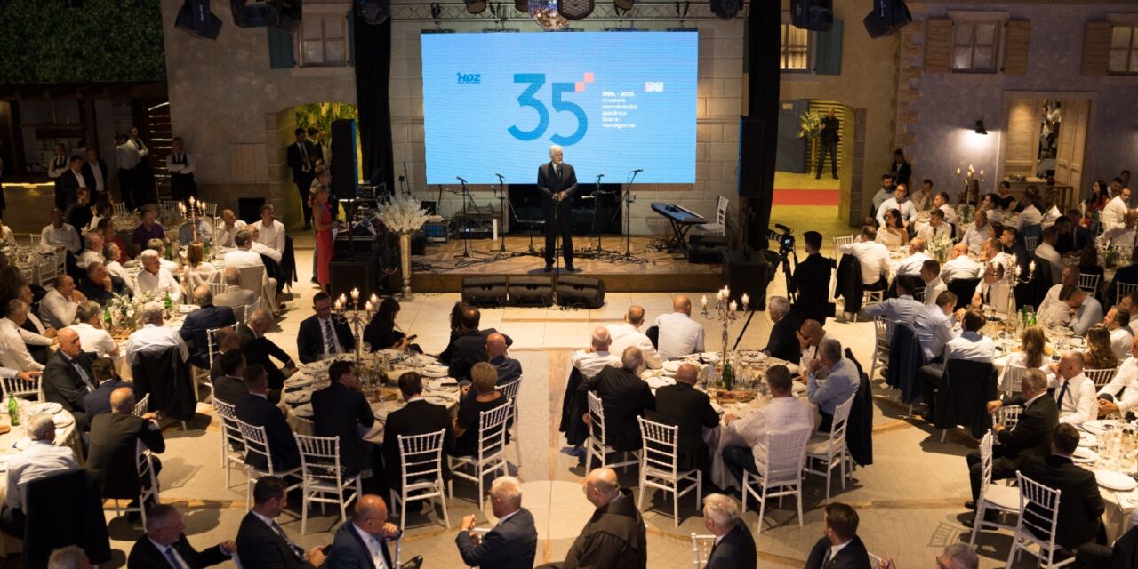 Svečano obilježena 35. obljetnica osnutka HDZ-a BiH – zajedništvo, odgovornost i europska budućnost