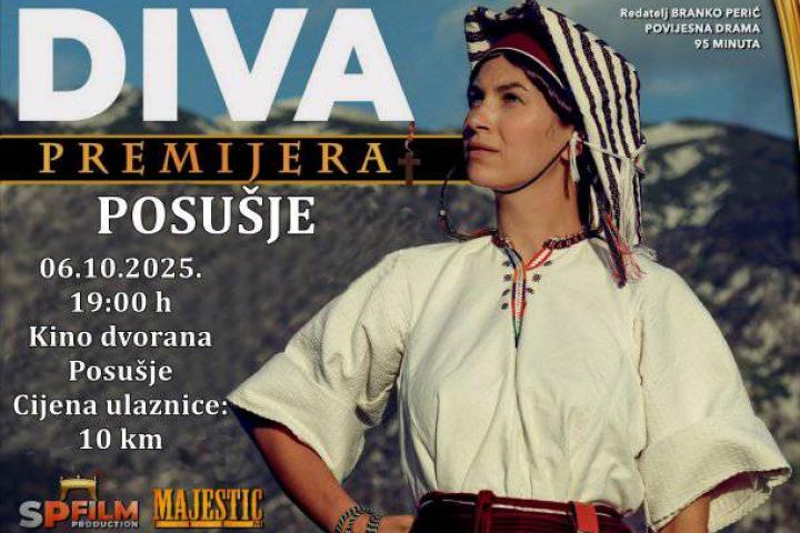 Najava: Premijera filma “Diva” 6. listopada u Posušju!