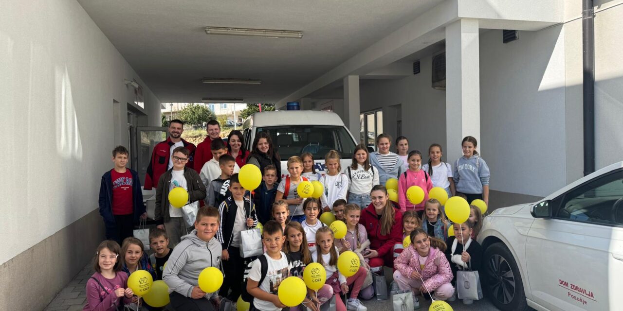 ZDRAVLJE IZBLIZA : ŠKOLSKI POSJET DOMU ZDRAVLJA POSUŠJE
