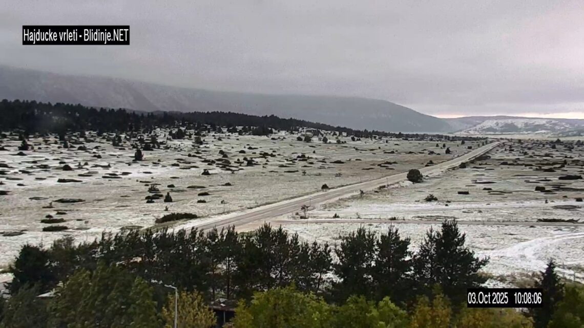 Najraniji snijeg u posljednjih pet godina prekrio Blidinje