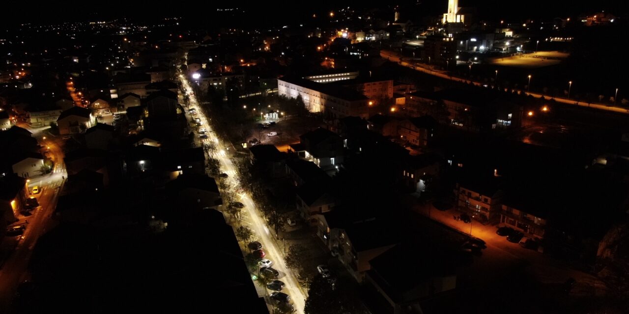 Modernizacija javne rasvjete u Posušju: Postavljeno više od 100 LED lampi