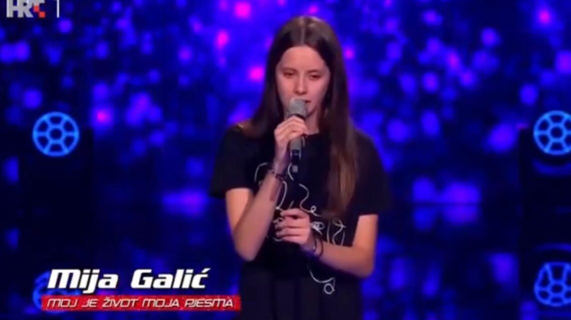 Mija Galić iz Posušja nastupila u emisiji The Voice Kids Hrvatska