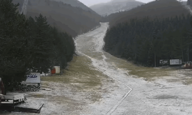 Snijeg na Blidinju: Skijalište se zabijelilo uz samo 3 °C