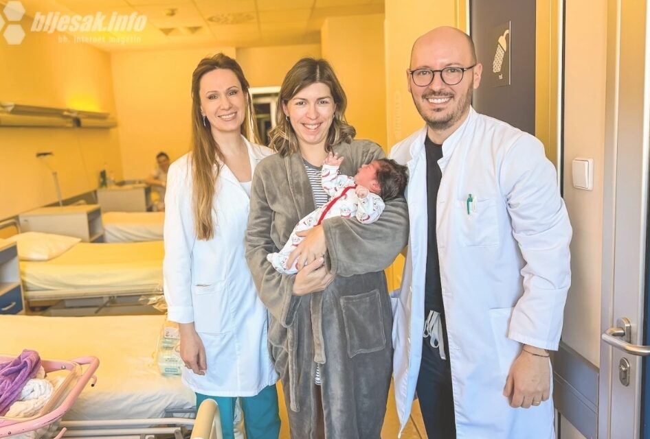 Mala Ana iz Posušja stigla točno minutu nakon ponoći