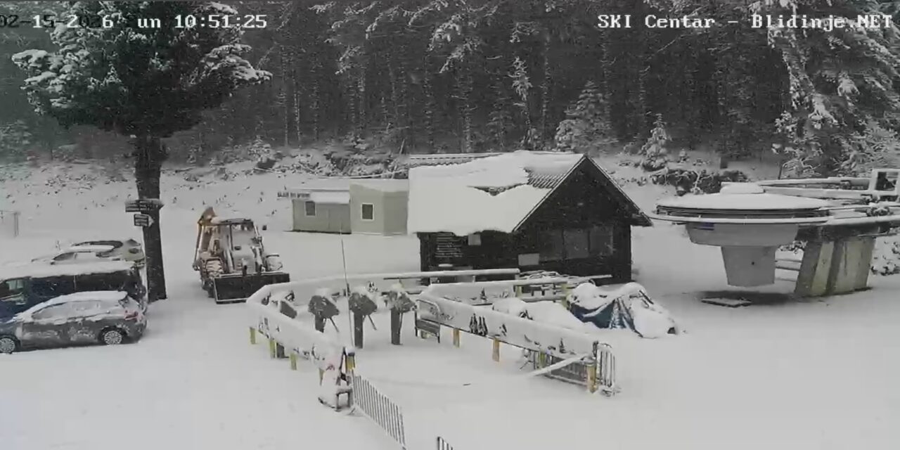 Na Blidinju pada snijeg, ostalim dijelovima Hercegovine jaki vjetar i kiša