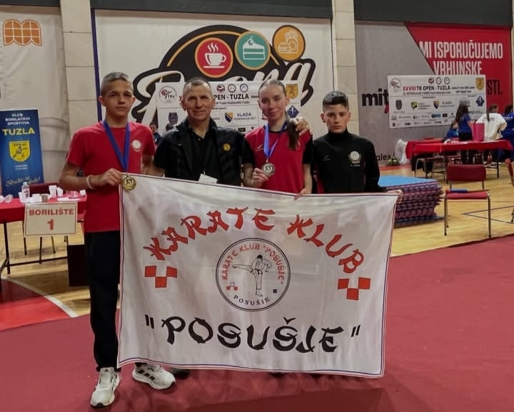 Dva odličja za Karate klub Posušje na TK Open-u u Tuzli