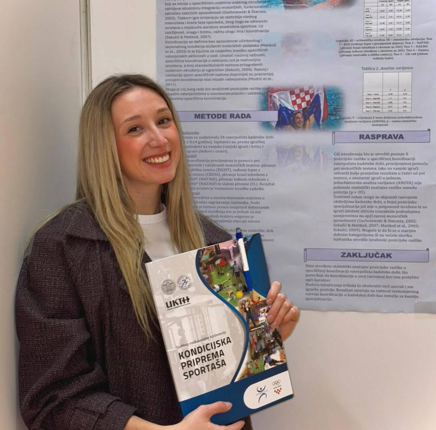Sari Grubišić nagrada za znanstveni rad na 24. konferenciji kondicijske pripreme sportaša u Zagrebu