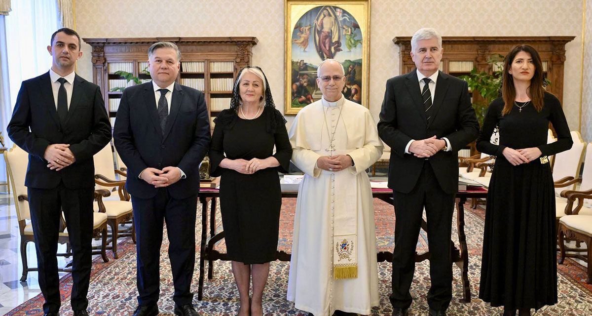 Hrvati u Vatikanu: Čović i Krišto u posjeti papi Lavu XIV.