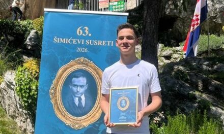 Mladi talent iz Posušja Ante Rezo osvojio prvo mjesto na Šimićevim susretima