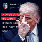 Trump: Cijela jedna civilizacija će večeras umrijeti