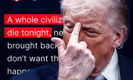 Trump: Cijela jedna civilizacija će večeras umrijeti