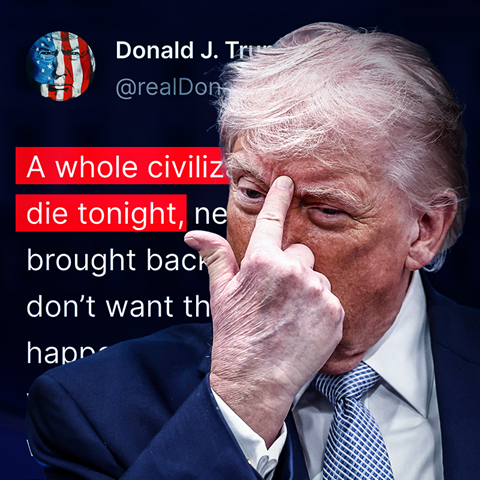 Trump: Cijela jedna civilizacija će večeras umrijeti