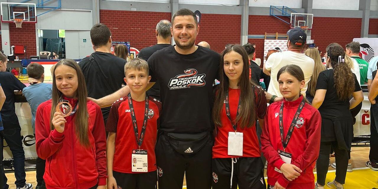 Taekwondo klub Poskok dominirao u Orašju, Splitu i Zagrebu: Anja Penava zlatna