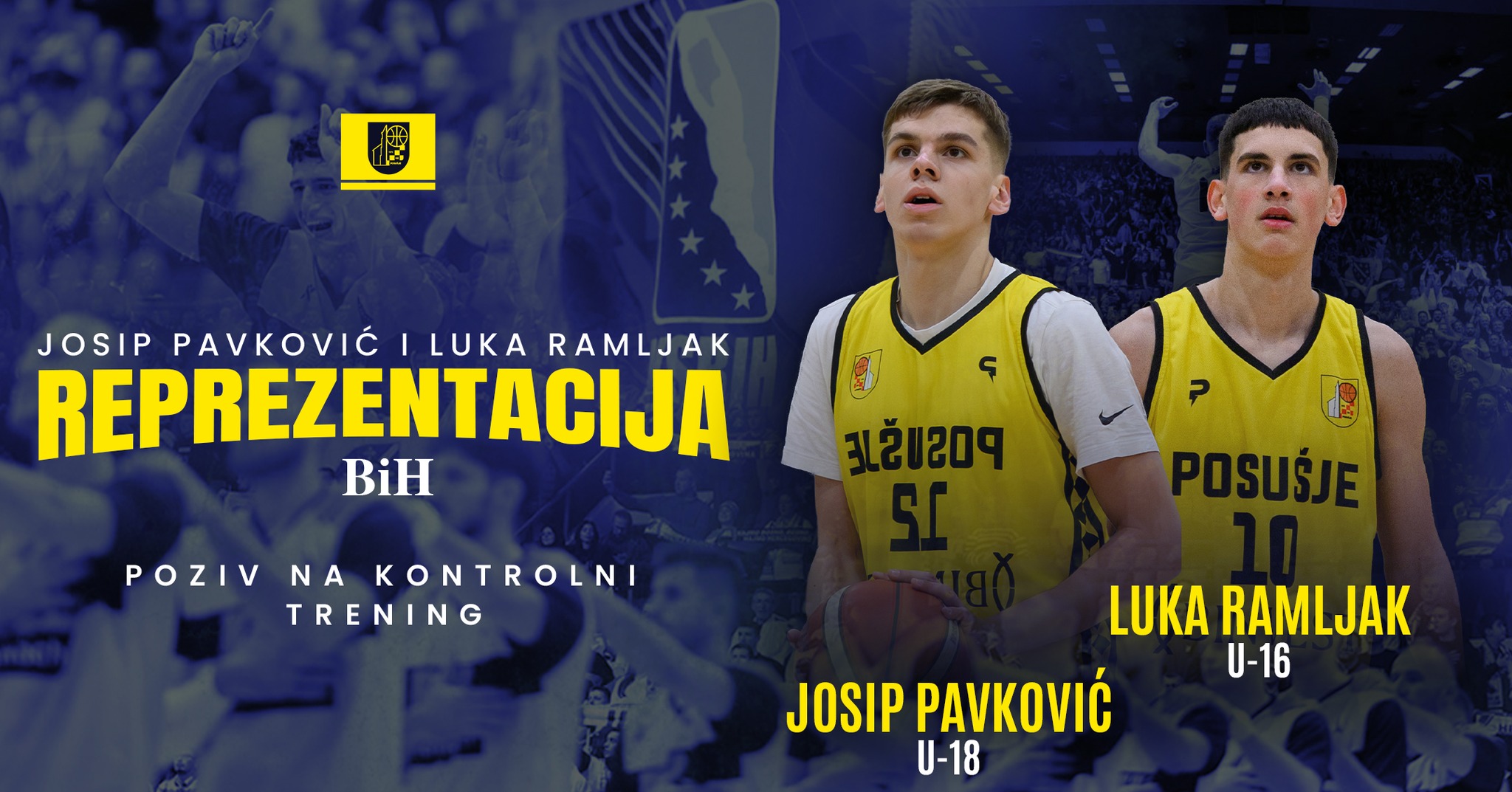 Veliko priznanje za KK Posušje: dvojica mladih talenata pozvana u reprezentacije BiH