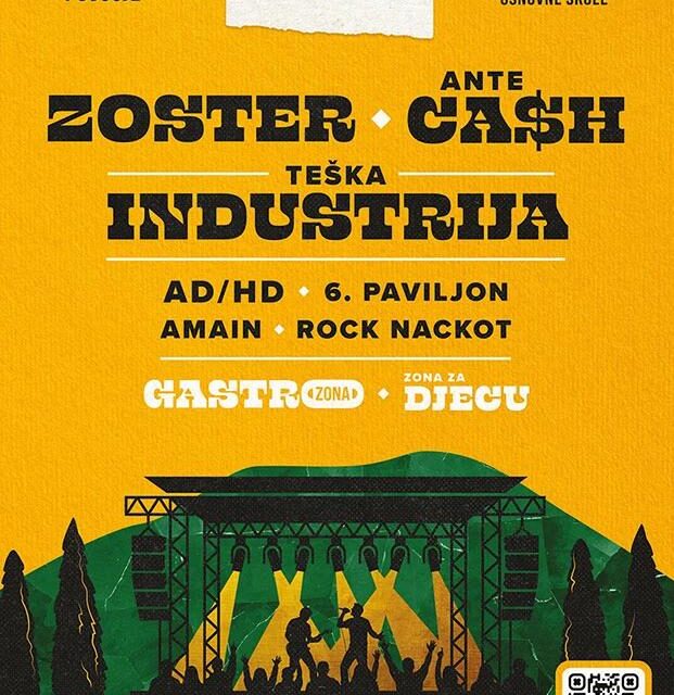 Posušje postaje festivalsko središte Hercegovine: Stižu Zoster, Teška industrija i Ante Cash