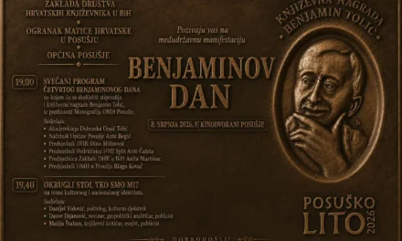 Benjaminov dan ponovno okuplja književnike i kulturne djelatnike u Posušju