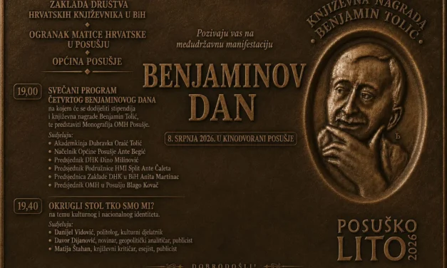 Benjaminov dan ponovno okuplja književnike i kulturne djelatnike u Posušju